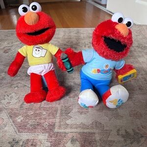 Sesame Street Elmo Plush Toy - Red potty training Elmo learning Elmo